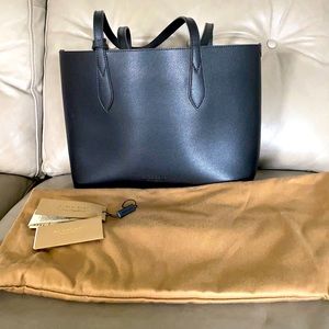 Burberry Haymarket Leather Reversible Tote LNWT.